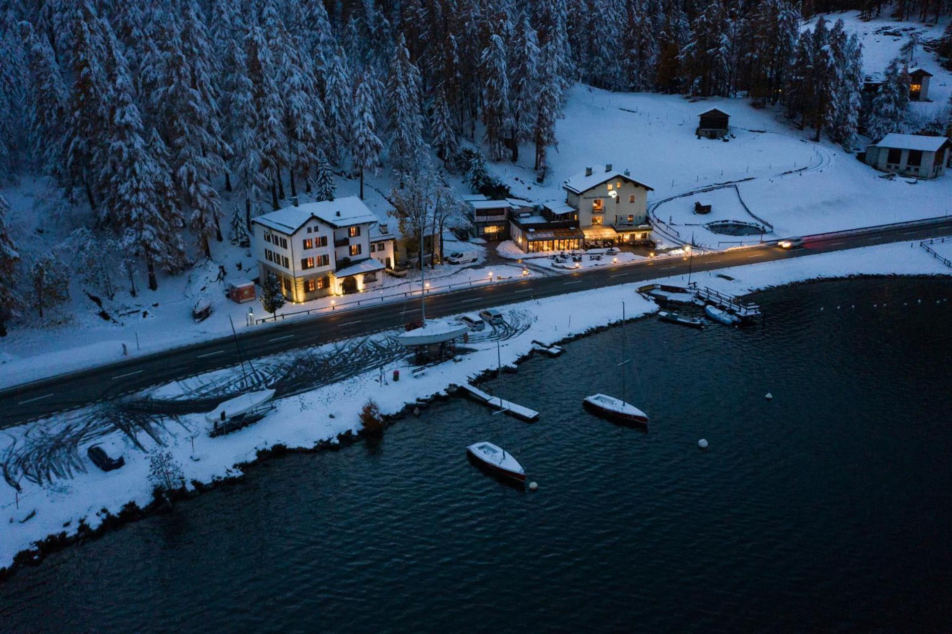 Hotel Cristallina Зильс-Мария Экстерьер фото